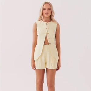 Peppermayo Born For Bordeaux Linen Set - Lemon in US 6